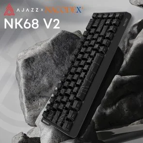 Фото: Клавіатура Ajazz NK68 V2 Red Switch USB Black (NK68-V2-R-S-B) № 6 | KTC