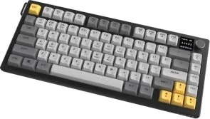 Фото: Клавіатура Ajazz AF82 WL/BT/USB Black/Grey/Yellow (AF82-BGY) № 4 | KTC