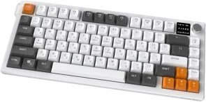 Фото: Клавіатура Ajazz AF82 WL/BT/USB Grey/White/Orange (AF82-GWO) № 3 | KTC