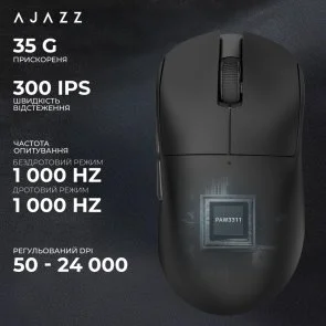 Фото: Миша Ajazz x Nacodex NJ08 MC WL/BTUSB Black (NJ08-MC-B) № 10 | KTC