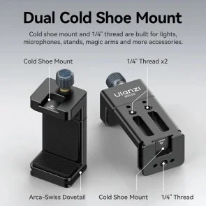 Фото: Універсальний тримач Ulanzi MA33 Phone Holder Black (M022) № 3 | KTC