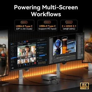 Фото: Персональний комп'ютер GEEKOM A9 Max (GMA9MAXAI9HX470-321T-EU) - AMD Ryzen AI 9 HX 470 / 32 ГБ DDR5 / PCI-E SSD 1 ТБ / AMD / Radeon Graphics, UMA / 120 Вт № 6 | KTC