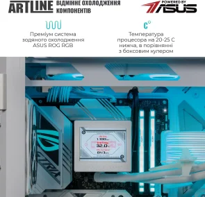Фото: Персональний комп'ютер ARTLINE Overlord HYPERION Windows 11 Pro (Hyperionv68Win) - AMD Ryzen 9 9900X / 96 ГБ DDR5 / PCI-E SSD 2 ТБ + 2 ТБ / Nvidia / GeForce RTX 5080, 16 ГБ / AMD X870 / 1000 Вт № 4 | KTC