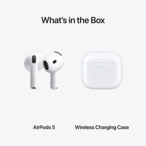 Фото: Навушники Apple AirPods 5 with Wireless Charging Case White (MKFT4) № 9 | KTC