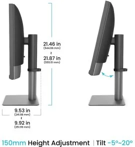 Фото: Монітор BenQ Creative Pro PD2732U Dark Grey (9H.Y0MLA.TBE) - 27" IPS / 3840×2160 / 60 Гц / Pivot / HAS № 4 | KTC