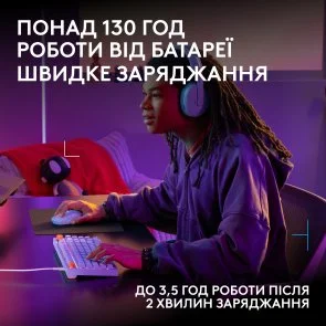 Фото: Миша Logitech G305 X SUPERLIGHT Wireless/BT Lilac (910-007755) № 7 | KTC