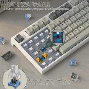 Фото: Клавіатура Attack Shark K86 Business Gray (K86BG_AS) № 6 | KTC