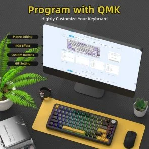 Фото: Клавіатура Attack Shark X85 Pro ENG/UKR WL/BT/USB Star Black (X85PROSB_AS) № 7 | KTC