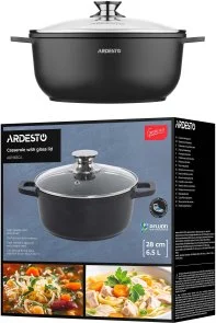 Фото: Каструля Ardesto Gemini Lazio 6.5L Black (AR1965CA) № 9 | KTC