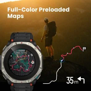 Фото: Смарт годинник Amazfit T-Rex Dual Solar Black (W2570TY1N) № 18 | KTC
