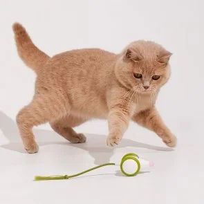Фото: Інтерактивна розумна іграшка-мишка для котів Cheerble Wicked Mouse Green (CWJ03G) № 7 | KTC