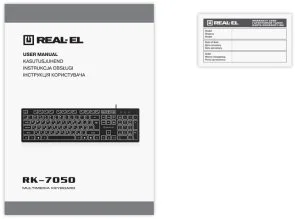 Фото: Клавіатура Real-EL RK-7050 Black (EL123100054) № 8 | KTC