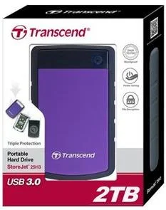 Фото: Зовнішній HDD Transcend StoreJet 25H3 2TB Purple (TS2TSJ25H3P) № 3 | KTC