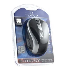 Фото: Мишка Esperanza Titanum TM113S чорна/срібляста № 4 | KTC