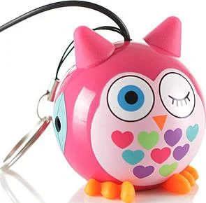 Фото: Колонка KitSound Mini Buddy Owl рожева № 2 | KTC