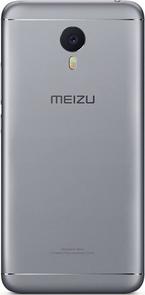 meizu m3 note grey ззаду