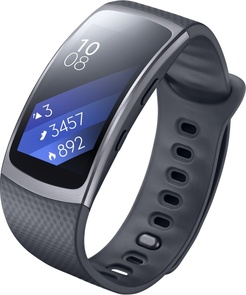 Фітнес браслет Samsung Gear Fit 2 темно-сірий