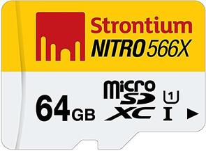 Карта пам'яті Strontium Nitro 566x Micro SDXC 64 ГБ (SRN64GTFU1R)