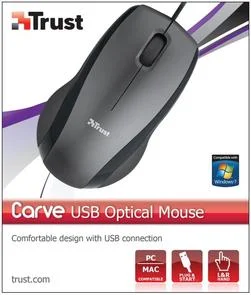 Фото: Мишка, Trust Carve 15862 USB чорна № 3 | KTC