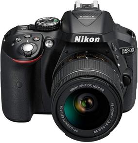 Цифрова фотокамера дзеркальна Nikon D5300 kit AF-P 18-55 VR чорна