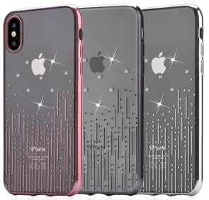 Фото: Чохол Devia for iPhone X/Xs Crystal Meteor soft case Black № 5 | KTC