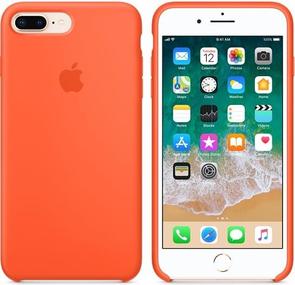 for iPhone 8 Plus - Silicone Case Orange