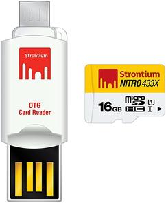 Карта пам'яті STRONTIUM NITRO 433X OTG Micro SDHC 16GB SRN16GTFU1T