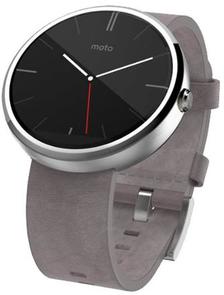 Смарт годинник Motorola Moto 360 23mm Leather Grey