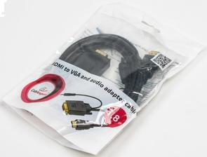Перехідник-конвертер HDMI to VGA/audio Cablexpert 1,5m. Black
