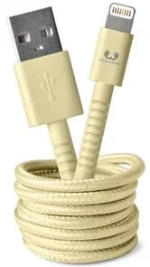 Фото: Кабель Fresh 'N Rebel Fabriq AM / Lightning 1.5m Buttercup (2LCF150BC) № 2 | KTC