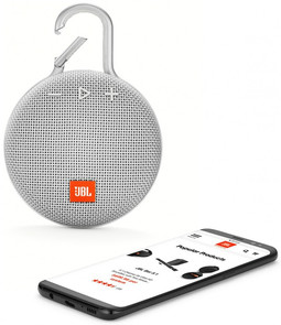 Портативна акустика JBL Clip 3 White (JBLCLIP3WHT)