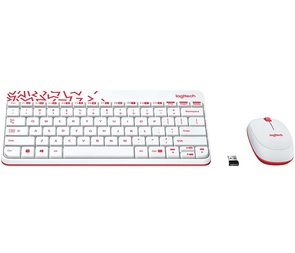 MK240 Wireless White/Red