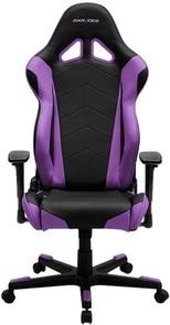 Крісло ігрове DXRacer Racing OH/RV001/NV PU шкіра, Al основа, Black/Violet