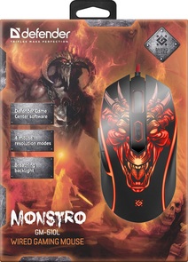 Миша Defender Monstro GM-510L Black (52510)