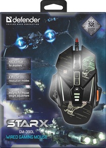 Миша Defender sTarx GM-390L Black (52390)