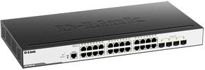 Switch, 28 ports, D-Link DGS-3000-28L 24x10/100/1000Mbps, 4xSFP, керований L2