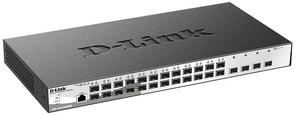 Switch, 28 ports, D-Link DGS-1210-28XS/ME, 24x100/1000Mbps SFP, 4x10G SFP+