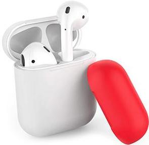 AhaStyle for Airpods 2 wireless AHAStyle with light - Silicone Case White/Red