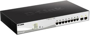 Switch, 8 ports, D-Link DGS-1210-10MP, 10/100/1000Mbps, 2xSFP, PoE