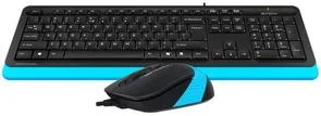Фото: Комплект клавіатура+миша A4tech F1010 Blue № 2 | KTC