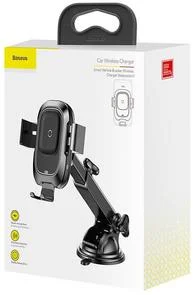 Фото: Кріплення для мобільного телефону Baseus Smart Vehicle Bracket Wireless Charger (WXZN-B01) № 2 | KTC