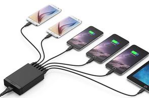 Зарядний пристрій Anker PowerPort 6 Lite 30W Black (A2061G11)
