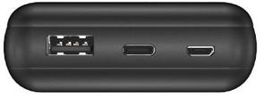 Батарея універсальна Energizer UE20003C 20000mAh, 1xUSB, 1xType-C, Black