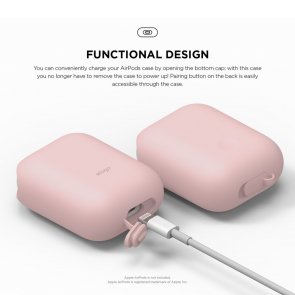 Чохол для Airpods Elago - Waterproof Case Lovely Pink (EAPWF-BA-LPK)