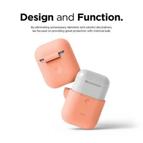 Фото: Чохол Elago for Airpods - A2 Silicone Case Peach with Wireless Charging № 3 | KTC