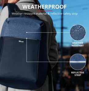 Фото: Рюкзак для ноутбука Trust Nox Anti-theft Blue (23307) № 9 | KTC