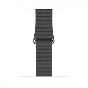 Ремінець HiC for Apple Watch 38mm - Leather Loop Band Black