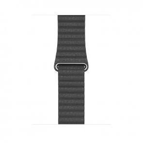 Фото: Ремінець HiC for Apple Watch 41/40/38mm - Leather Loop Band Black № 3 | KTC