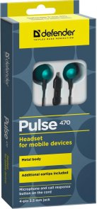 Гарнітура Defender Pulse 470 Black/Green (63473)