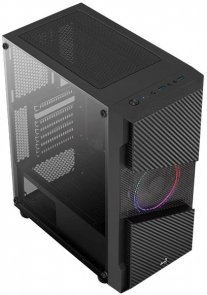 Корпус AeroCool Menace Saturn FRGB Black with window (Menace FRGB-G-BK-v1)